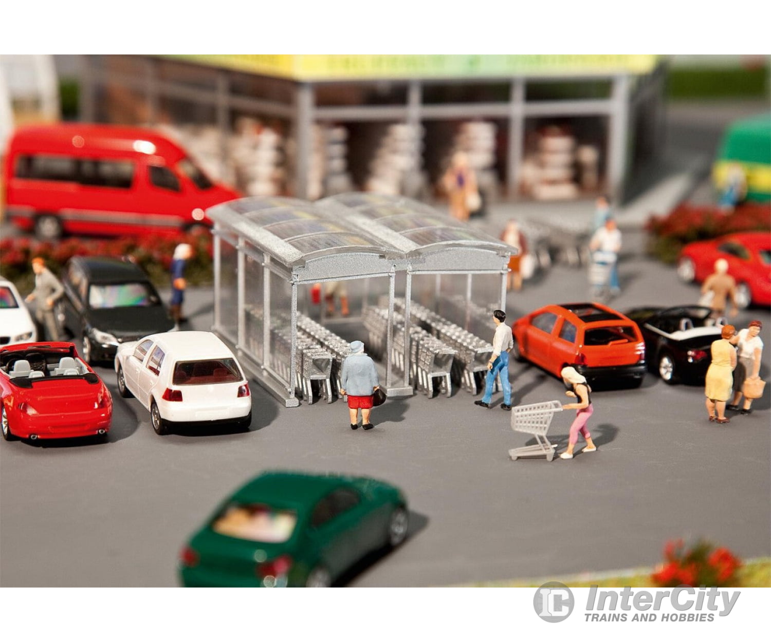 Faller 180606 Ho Modern Shopping Cart Roofing Scenery Details