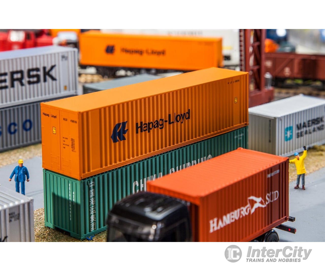 Faller 180841 Ho 40’ Hi-Cube Container Hapag Lloyd Freight Loads & Containers