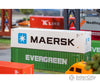 Faller 180847 Ho 40’ Hi-Cube Refrigerator Container Maersk Freight Loads & Containers