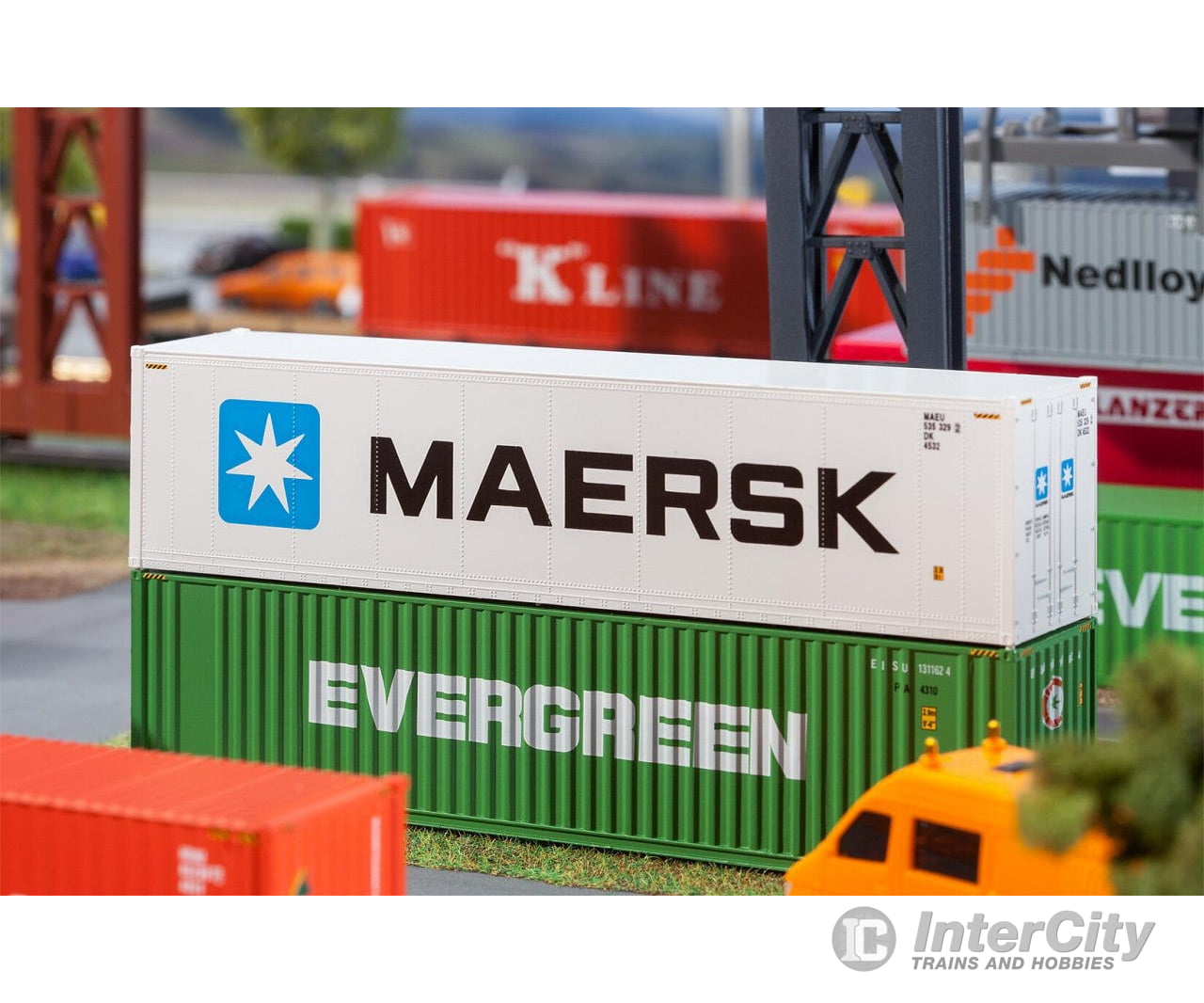 Faller 180847 Ho 40’ Hi-Cube Refrigerator Container Maersk Freight Loads & Containers