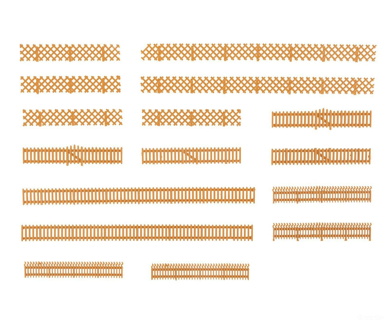 Faller 180860 Ho 3 Garden Fences Scenery Details