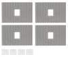 Faller 180888 Ho Goldbeck 4 Roof Elements With Roof Lights Scenery Details