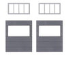 Faller 180891 Ho 2 Wall Elements With Horizontal Windows Goldbeck Scenery Details