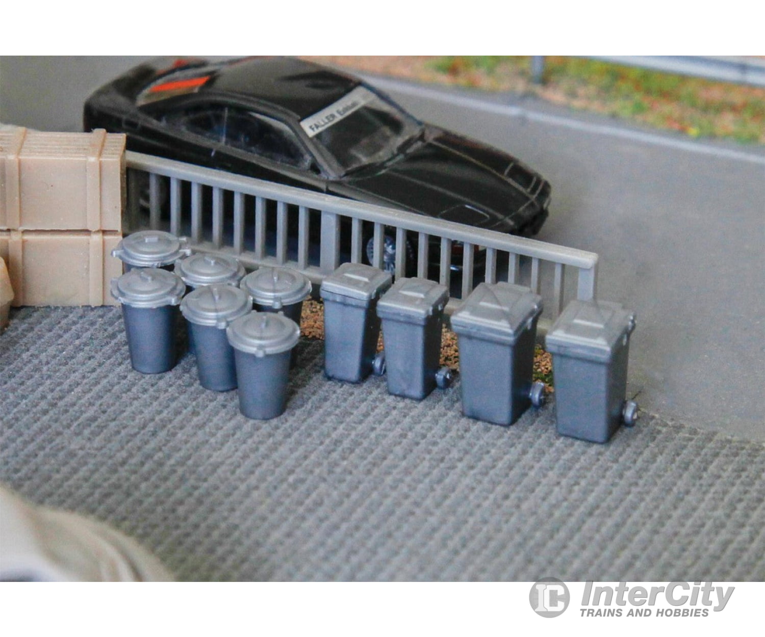 Faller 180905 Ho 10 Rubbish Bins Scenery Details