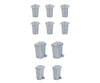 Faller 180905 Ho 10 Rubbish Bins Scenery Details
