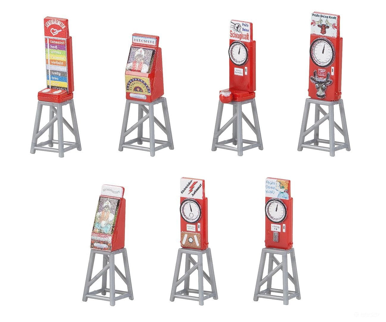Faller 180946 Ho 7 Funfair Slot Machines Scenery Details