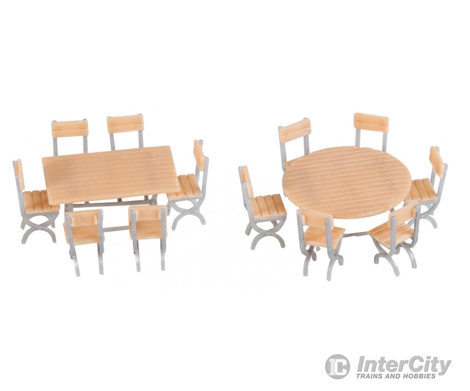 Faller 180957 Ho 2 Tables And 12 Chairs Scenery Details