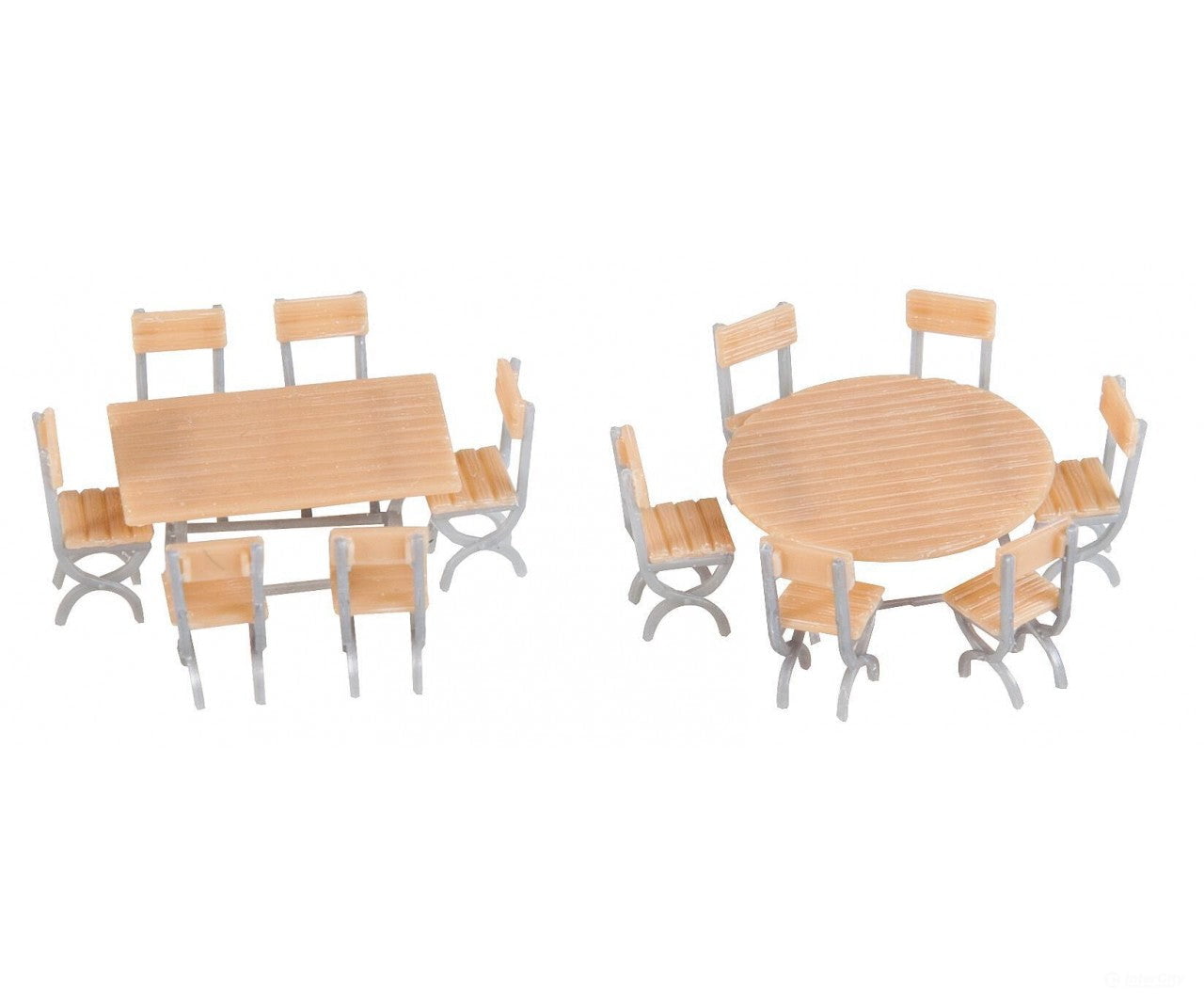 Faller 180957 Ho 2 Tables And 12 Chairs Scenery Details