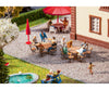 Faller 180957 Ho 2 Tables And 12 Chairs Scenery Details