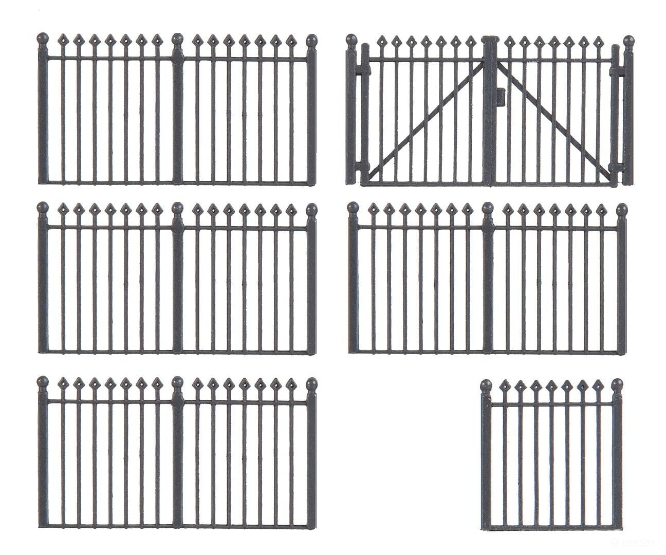 Faller 180958 Ho Iron Fence Scenery Details