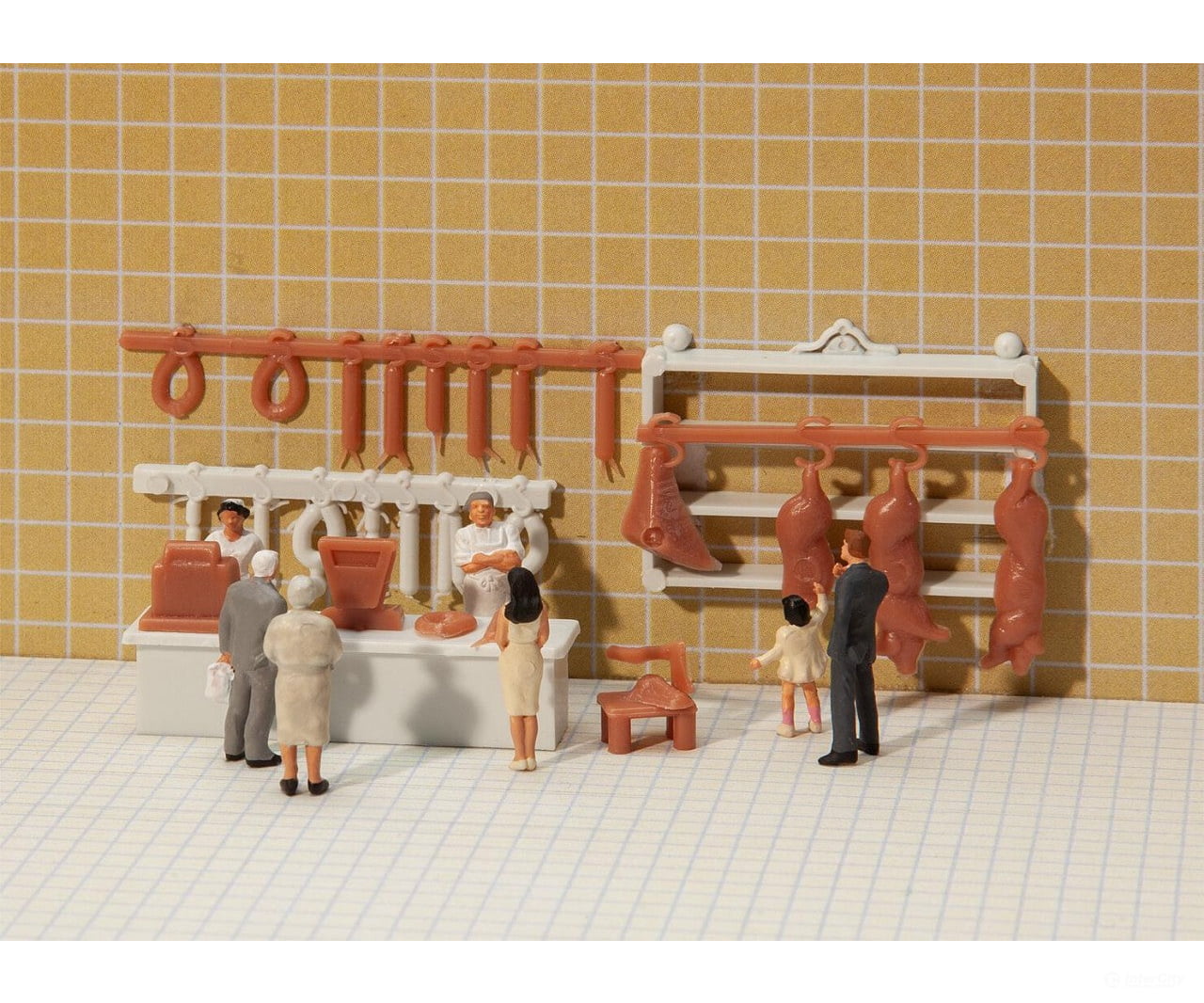 Faller 180974 Ho Butcher’s Shop Interior Decoration Scenery Details