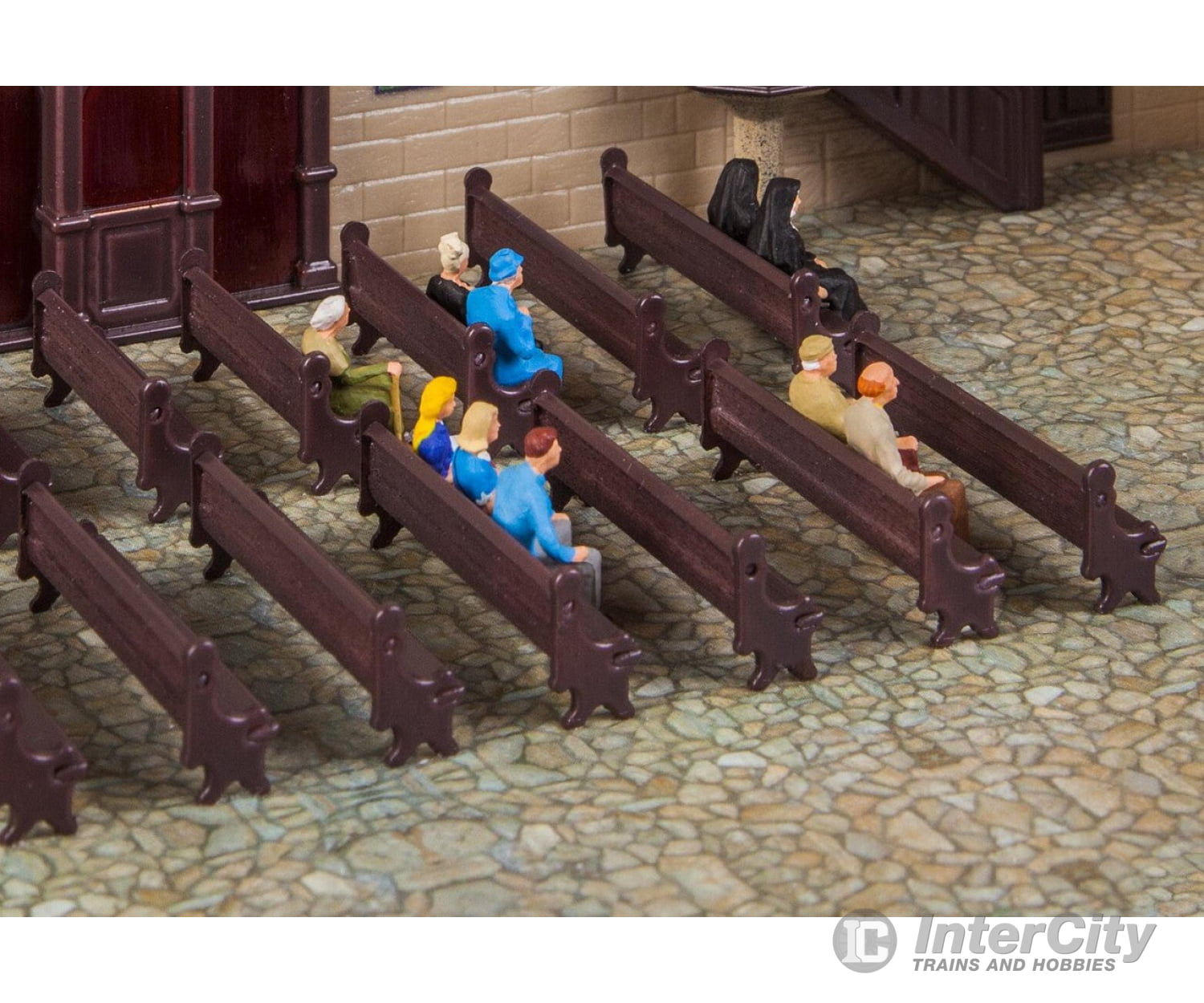 Faller 180989 Ho 7 Church Benches Scenery Details