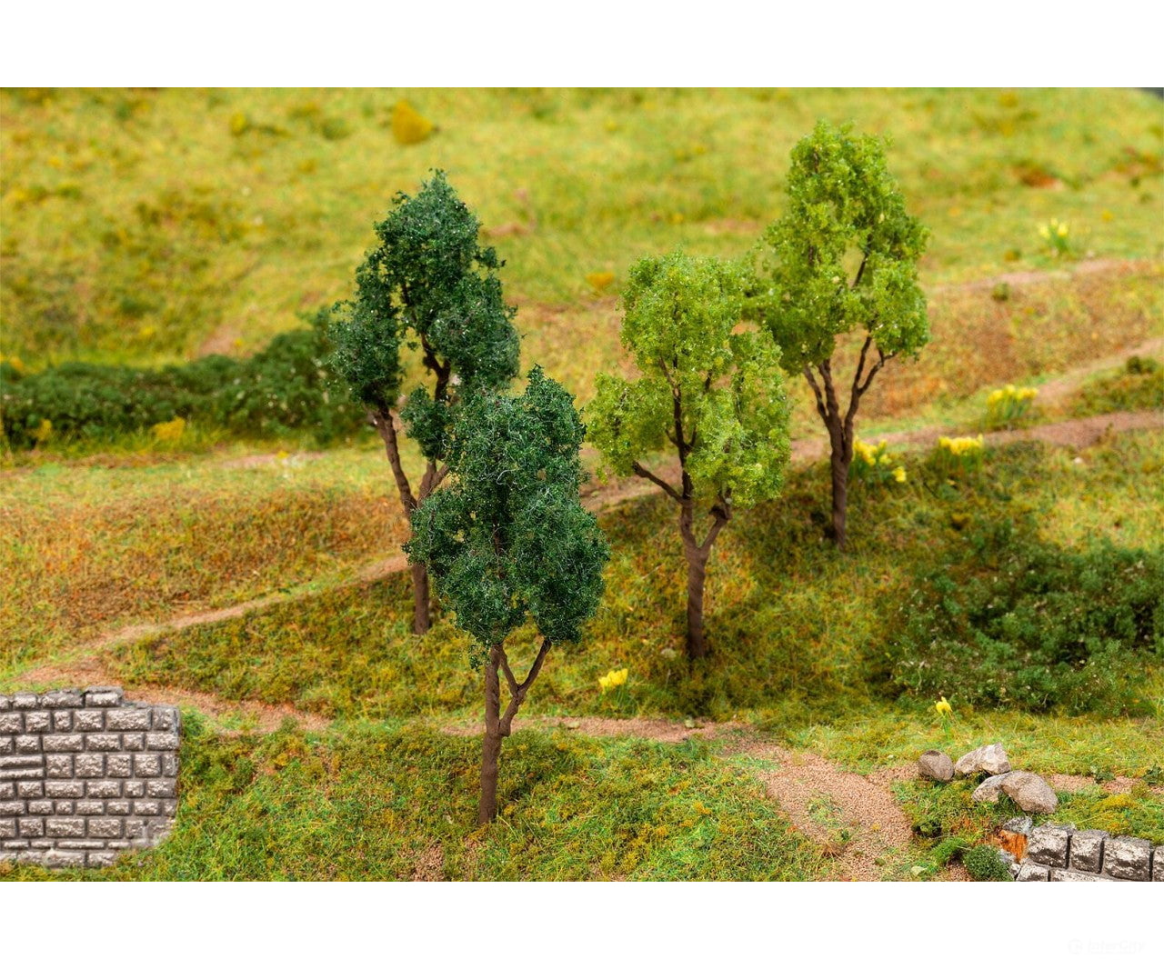 Faller 181379 Ho Tt N 4 Trees Assorted & Vegetation