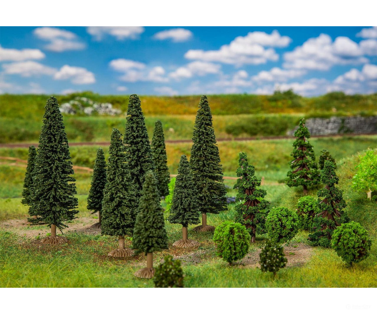 Faller 181540 Tt N 25 Mixed Forest Trees Small Assorted Trees & Vegetation