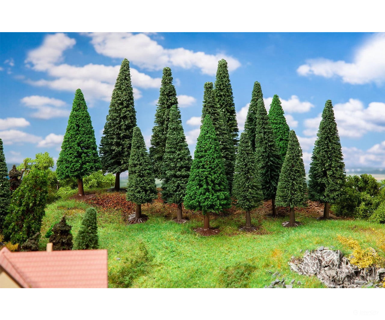 Faller 181542 Ho Tt 15 Firs Large Trees & Vegetation
