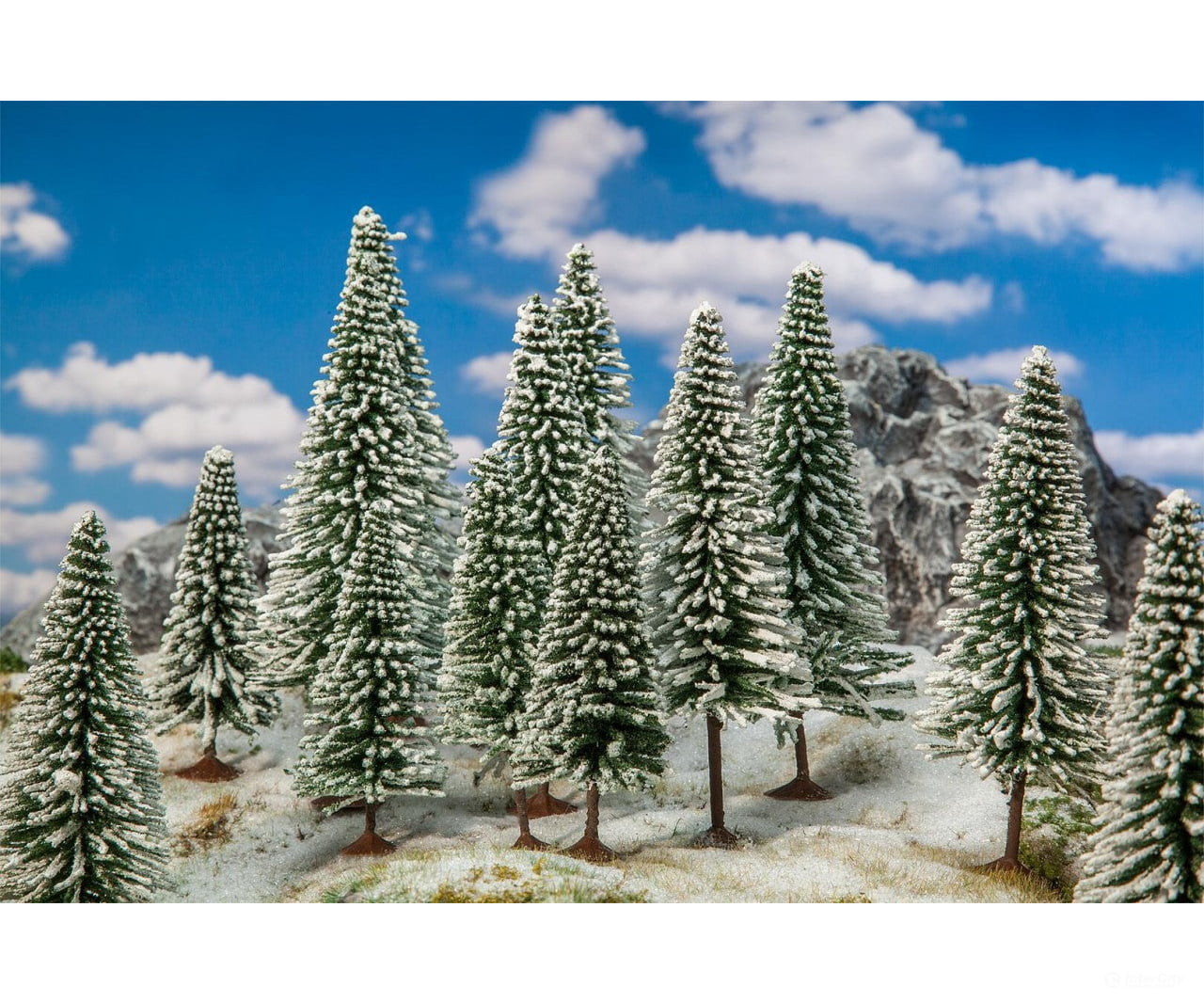 Faller 181580 Ho Tt 18 Firs In Winter Trees & Vegetation