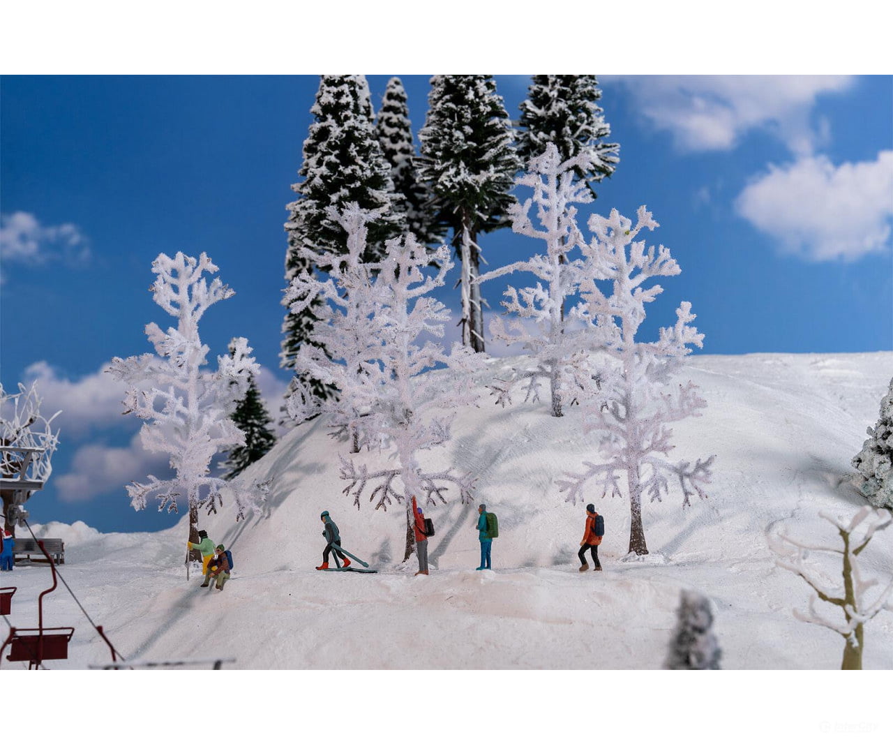 Faller 181582 Ho 5 Snow-Covered Trees Trees & Vegetation