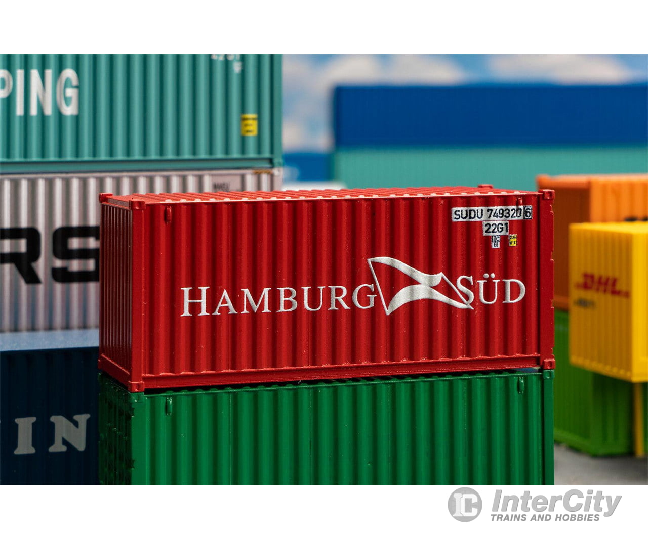 Faller 182001 Ho Hamburg Süd 20’ Container Freight Loads & Containers