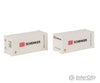 Faller 182053 Ho 20’ Container Db Set Of 2 Freight Loads & Containers