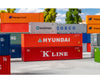 Faller 182055 HO 40’ Container K-LINE and HYUNDAI - Freight Loads & Containers