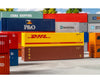 Faller 182056 HO 40’ Container DHL and XTRA - Freight Loads & Containers