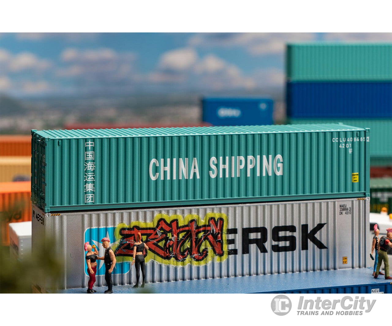 Faller 182101 Ho China Shipping 40’ Container Freight Loads & Containers
