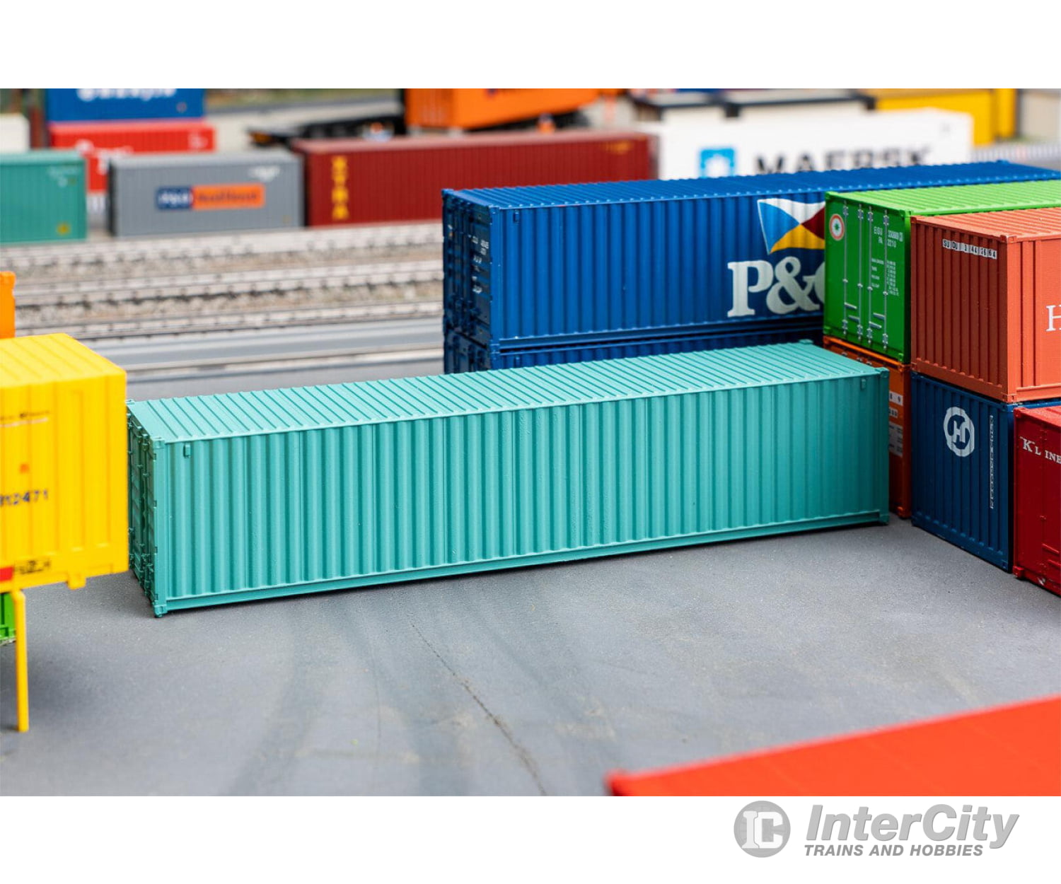 Faller 182103 Ho 40’ Container Green Freight Loads & Containers