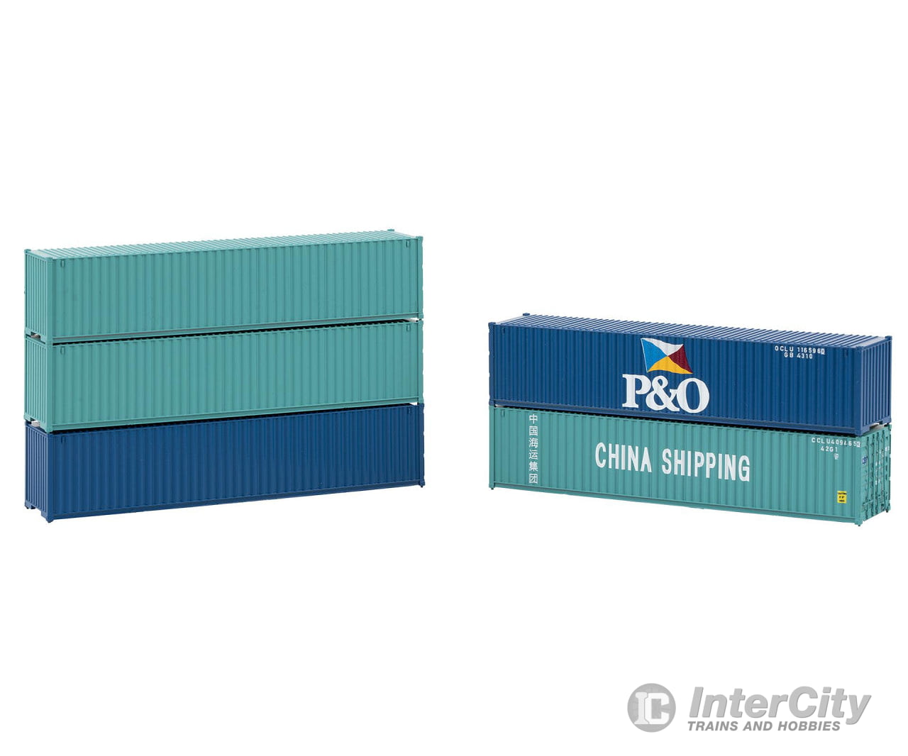 Faller 182151 Ho 40’ Container Set Of 5 Freight Loads & Containers