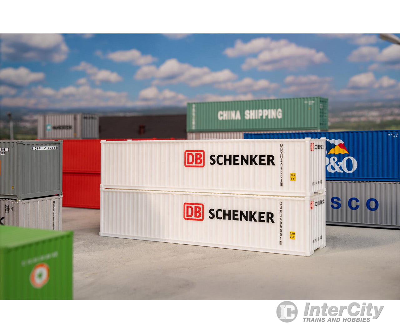 Faller 182153 Ho 40’ Container Db Set Of 2 Freight Loads & Containers