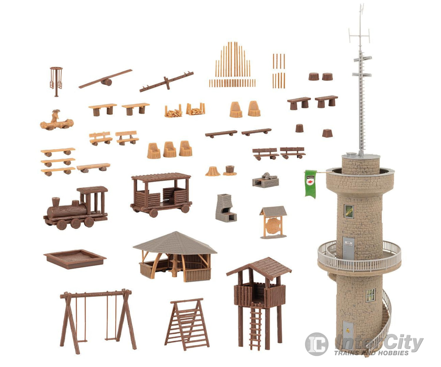 Faller 190036 Ho Adventure Playground Promotional-Set Structures