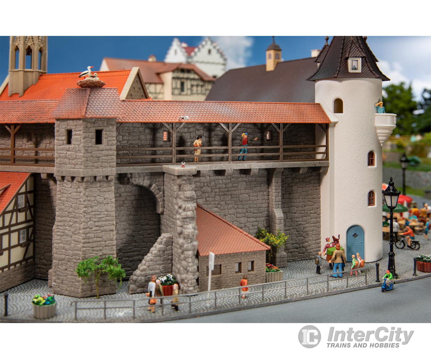 Faller 191790 Ho Old Town Wall With Extension Structures