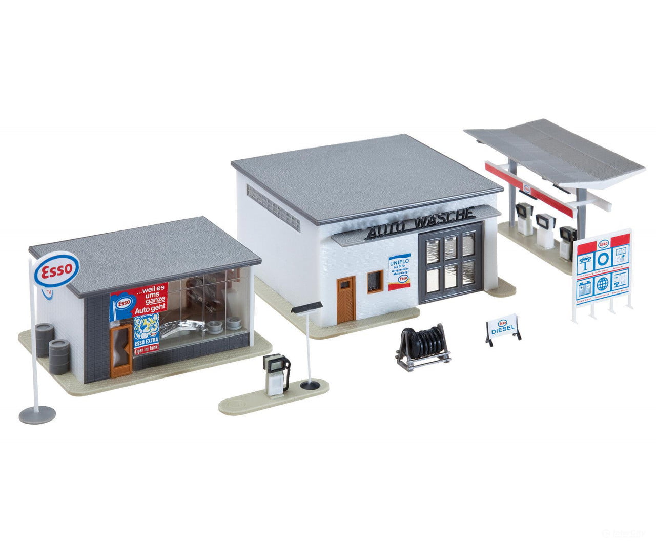 Faller 191843 HO Petrol station with car wash - Structures