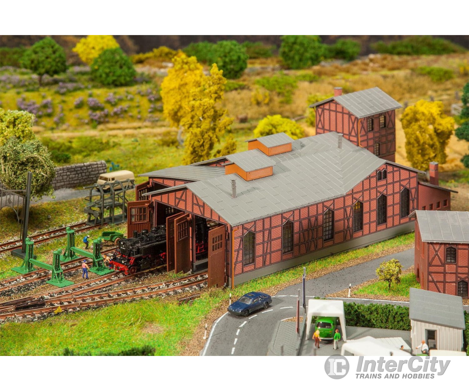 Faller 222113 N Depot Set Locomotive Shed Structures