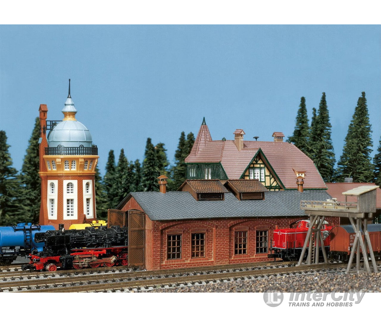 Faller 222141 N Locomotive Shed 1 Stall Structures