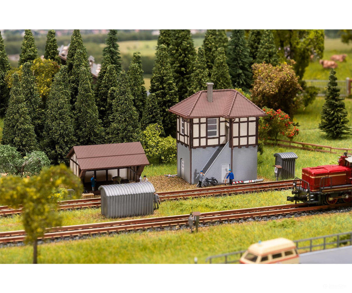 Faller 222239 N Block point with track decoration - Structures