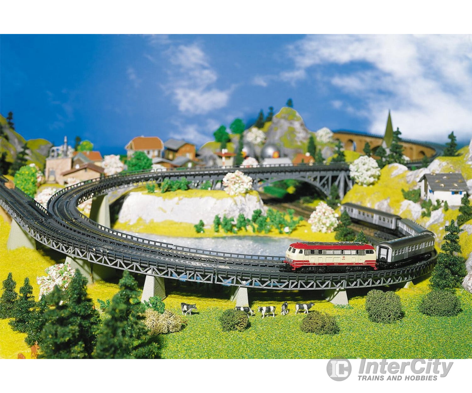 Faller 222543 N 6 Track Beds Curved Structures