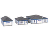 Faller 231725 N THW building with vehicle hall Structures
