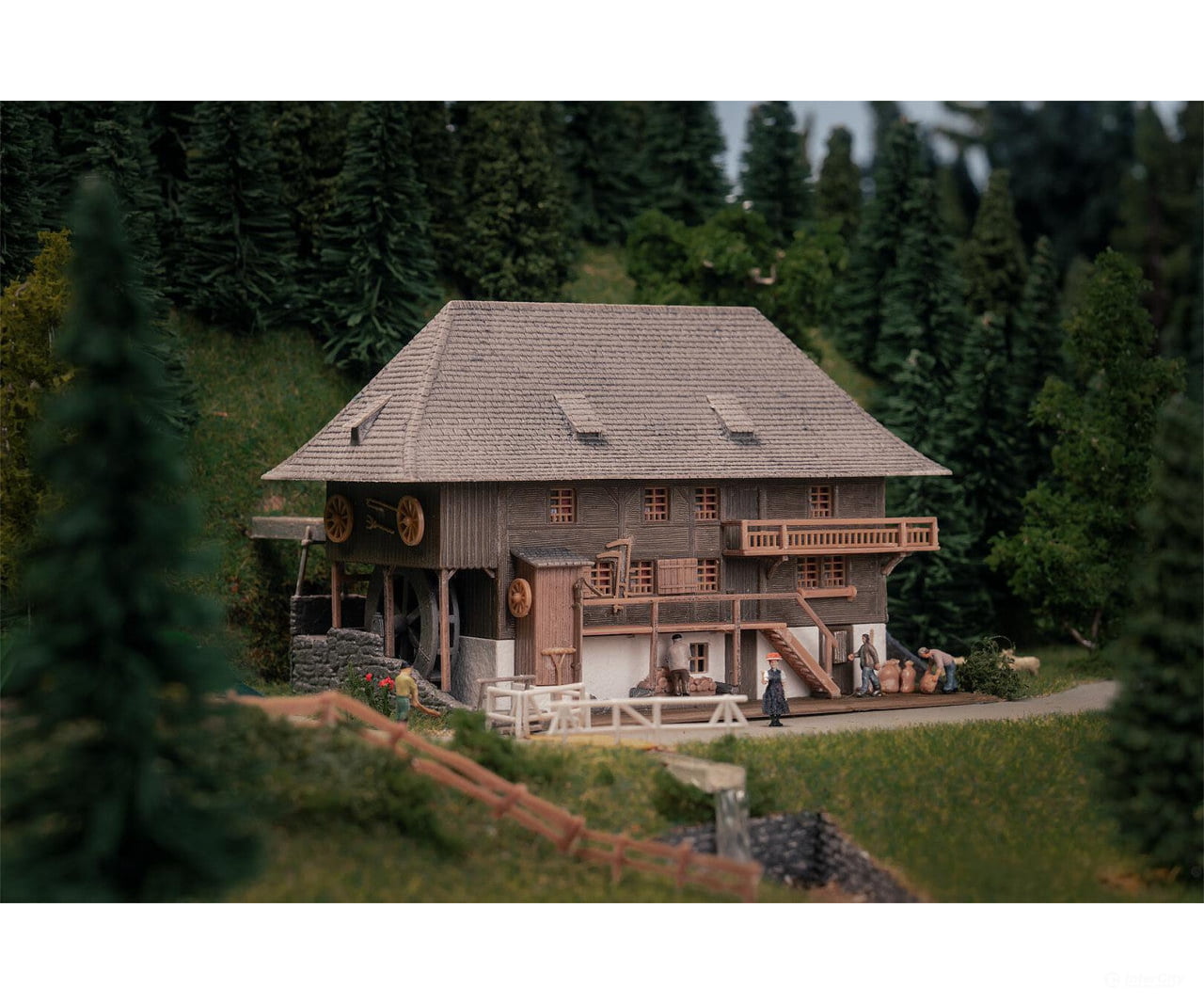 Faller 232012 N Öhlermill with figure Anniversary model - Structures