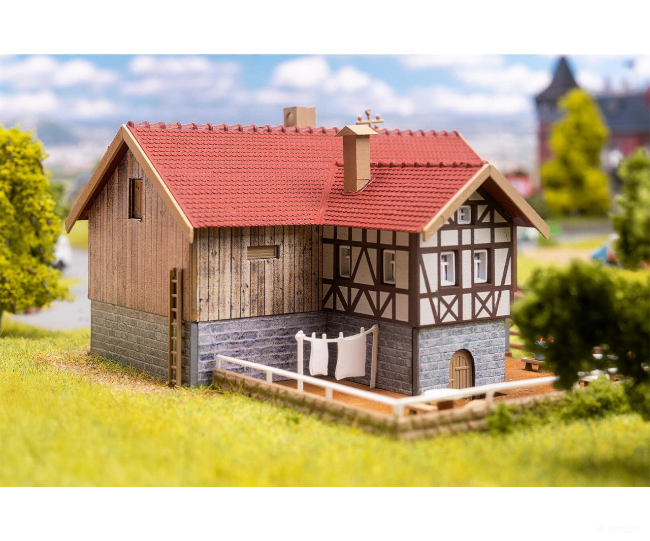 Faller 232138 N Zur Post Inn with beer garden - Structures