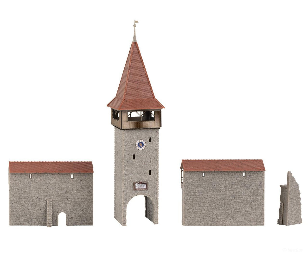 Faller 232171 N Old Town Tower With Wall Structures
