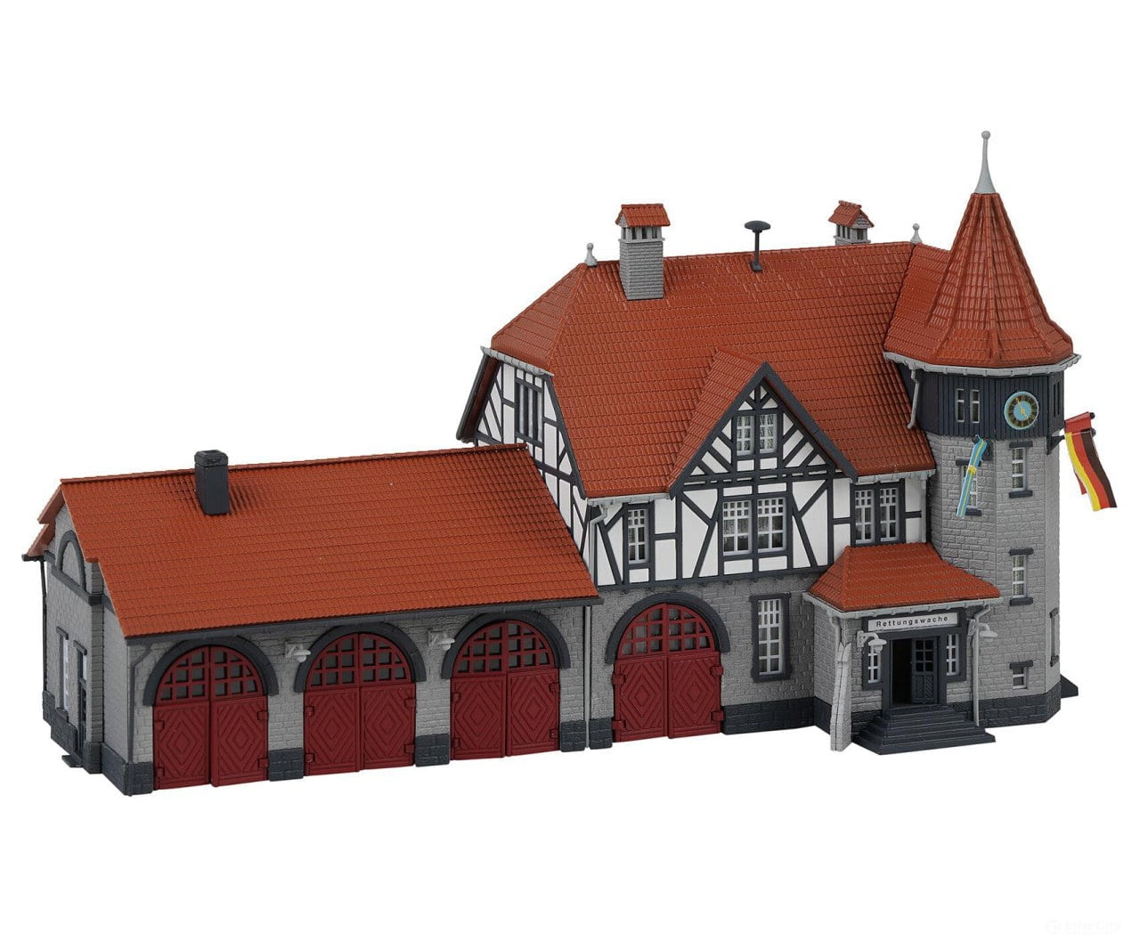 Faller 232194 N Town Hall With Fire Station Structures