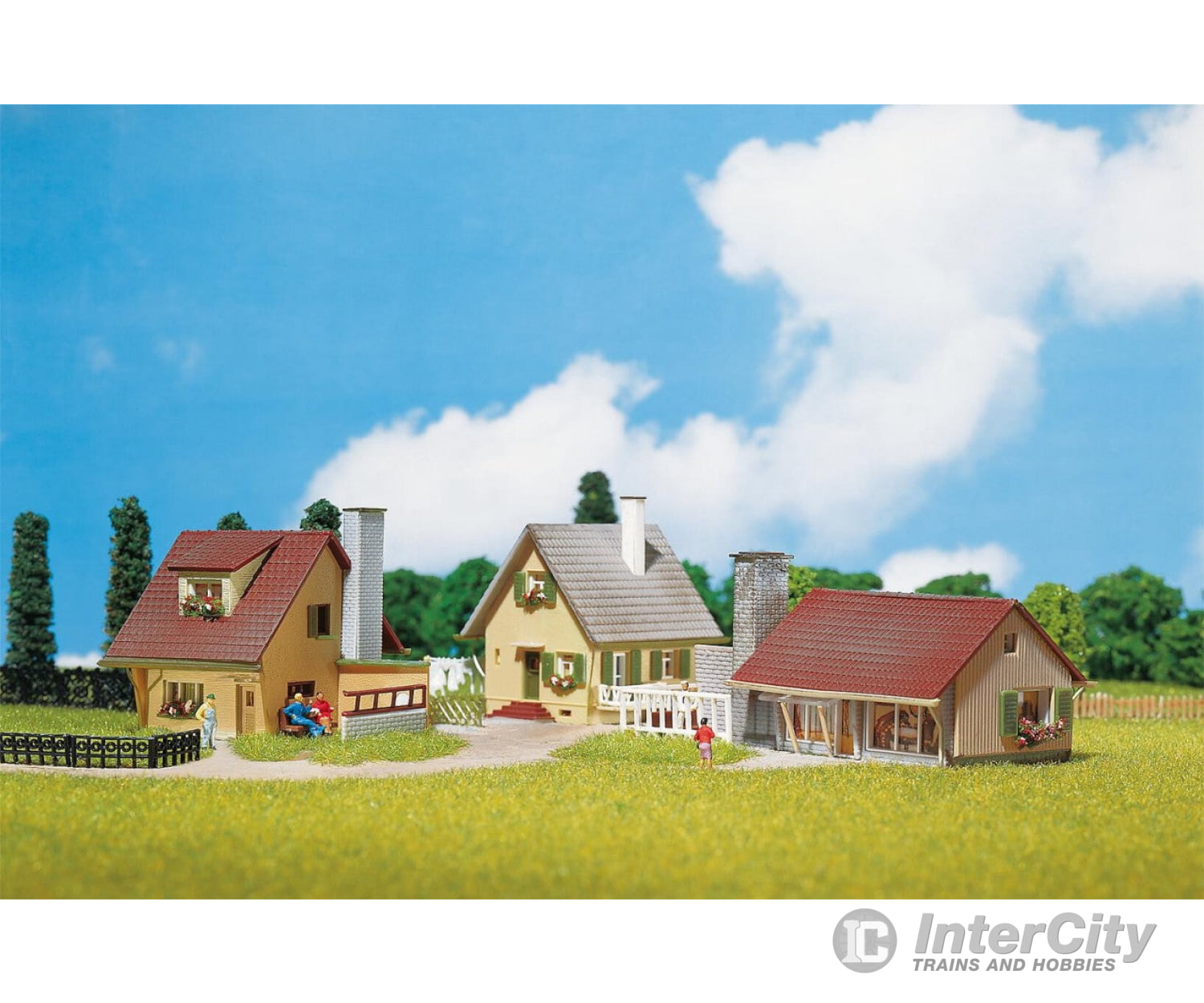 Faller 232221 N 3 Suburban Homes Structures