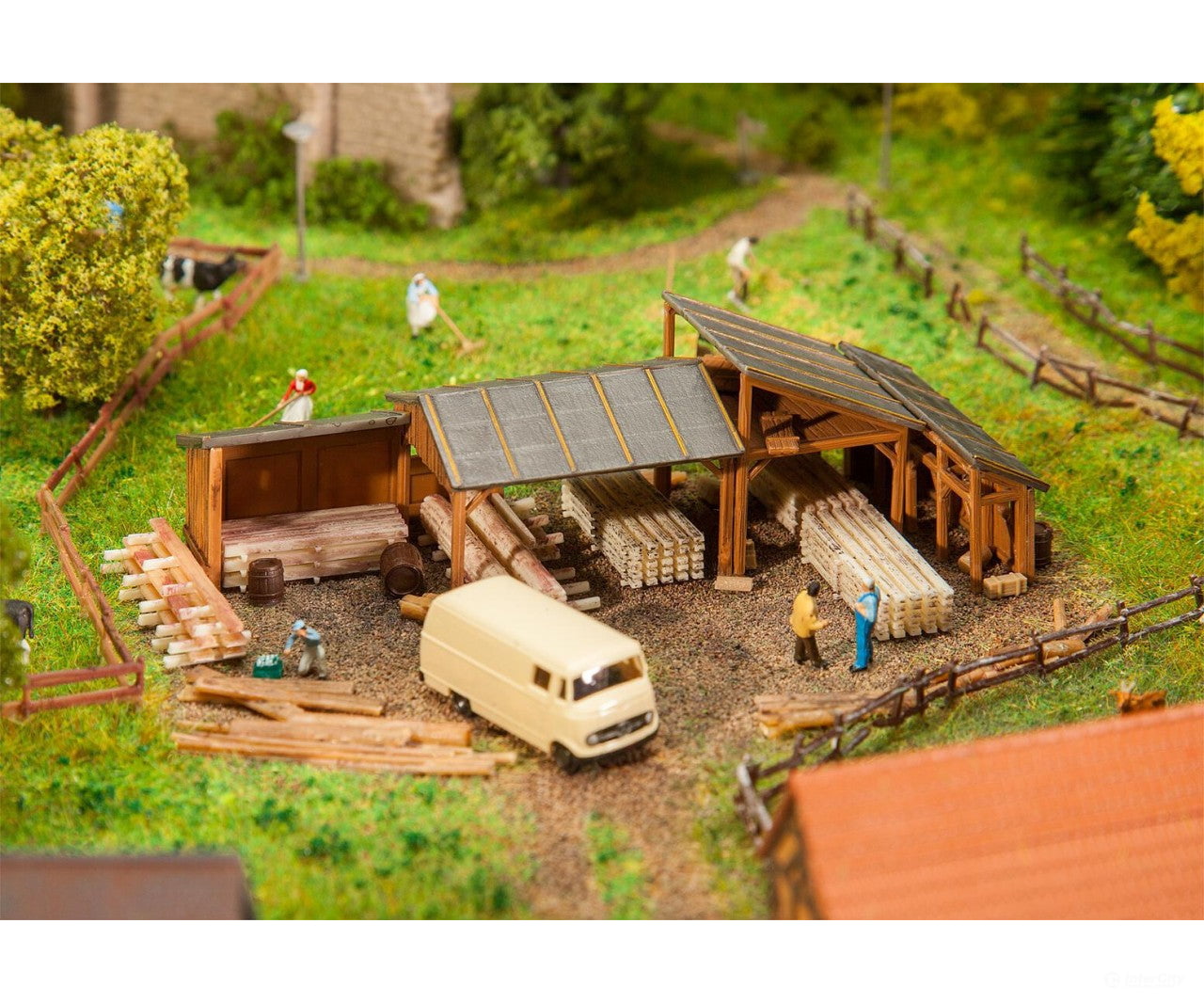Faller 232373 N Timber Storage Sheds Structures