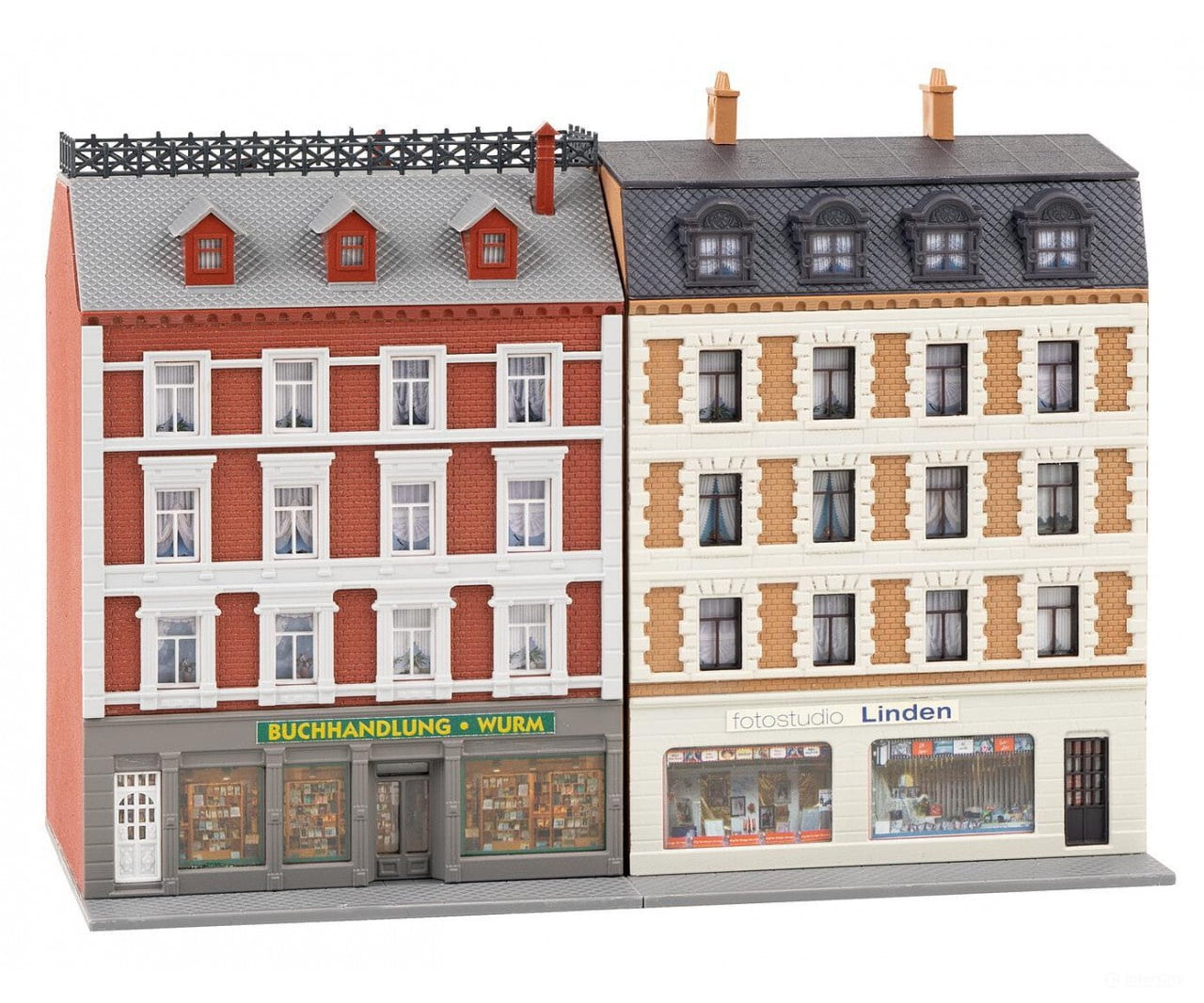 Faller 232389 N 2 Renovated Town Houses With Shops Structures