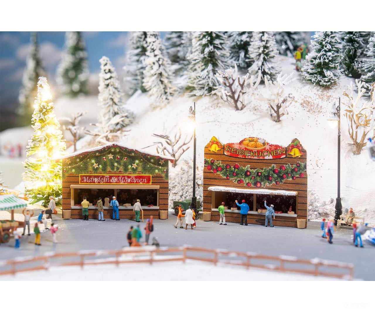 Faller 272020 N 2 Christmas market stalls - Structures