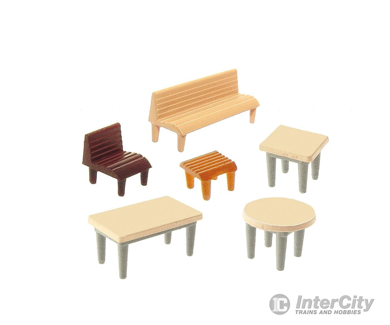 Faller 272440 N 7 Tables 24 Chairs 12 Benches Other Scenery