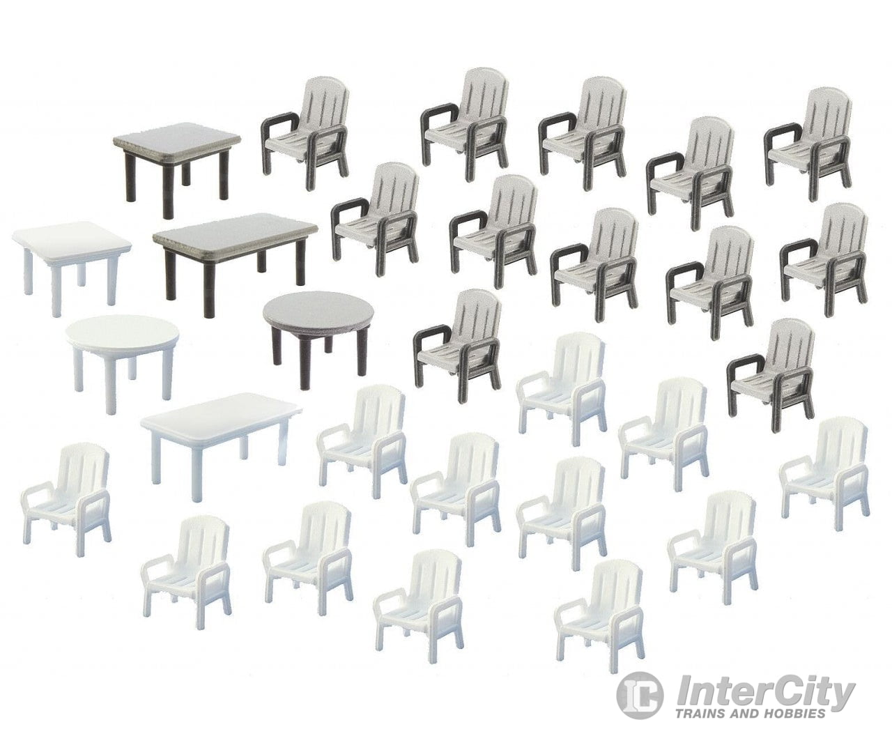 Faller 272441 N 24 Garden Chairs And 6 Tables Other Scenery