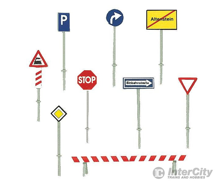 Faller 272450 N Set Of Traffic Signs Roads & Streets