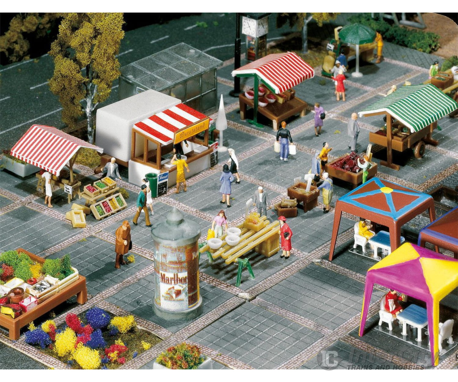 Faller 272533 N Market Stands And Carts Scenery Details