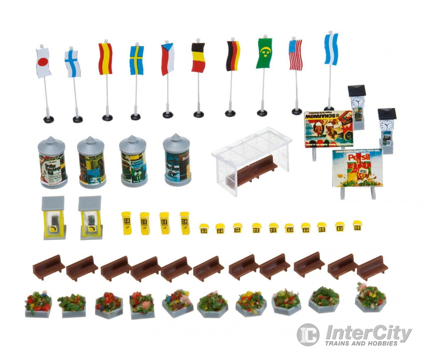 Faller 272573 N Town Decoration Scenery Details